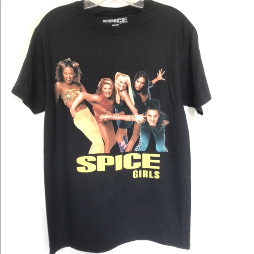 Spice Girls Group Photo Black Band t shirt
